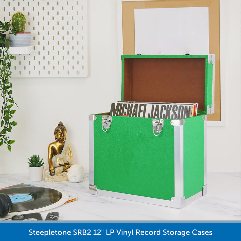 Steepletone SRB2 12" LP Vinyl Record Storage Case