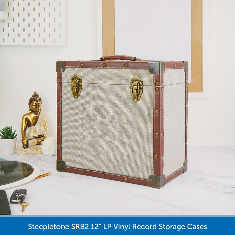 Steepletone SRB2 12" LP Vinyl Record Storage Case