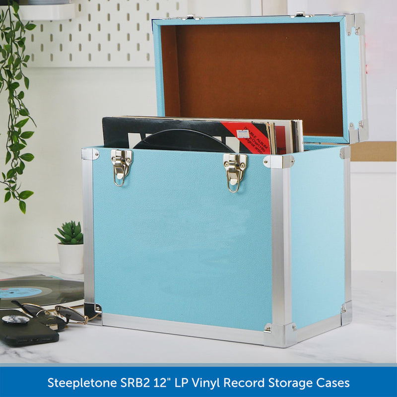 Steepletone SRB2 12" LP Vinyl Record Storage Case