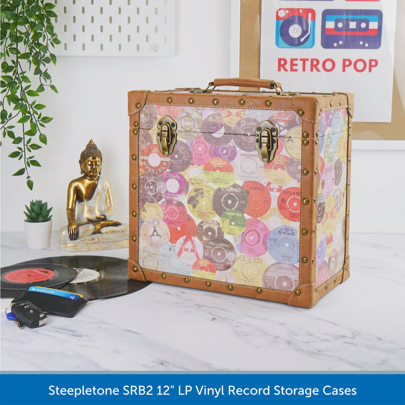 Steepletone SRB2 12" LP Vinyl Record Storage Case