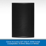 Clever Acoustics SVT 250 10" 250W Install Loudspeaker Black Front