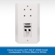 Clever Acoustics SVT 250 10" 250W Install Loudspeaker White Back