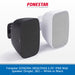 Fonestar SONORA-5TB/STN 5.25" IP66 Wall Speaker in white and black on a white background.