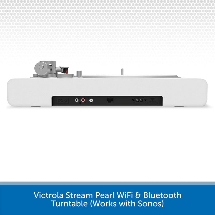 Victrola Stream Pearl WiFi & Bluetooth Turntable (Works with Sonos)