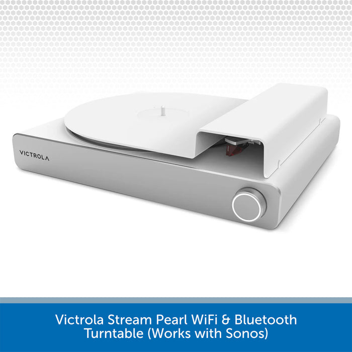 Victrola Stream Pearl WiFi & Bluetooth Turntable (Works with Sonos)