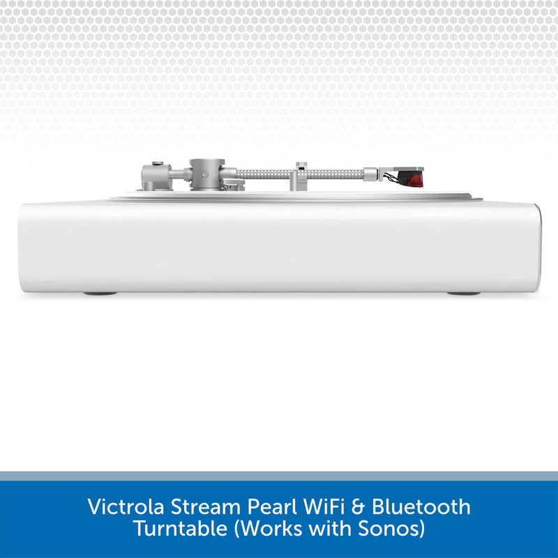 Victrola Stream Pearl WiFi & Bluetooth Turntable (Works with Sonos)