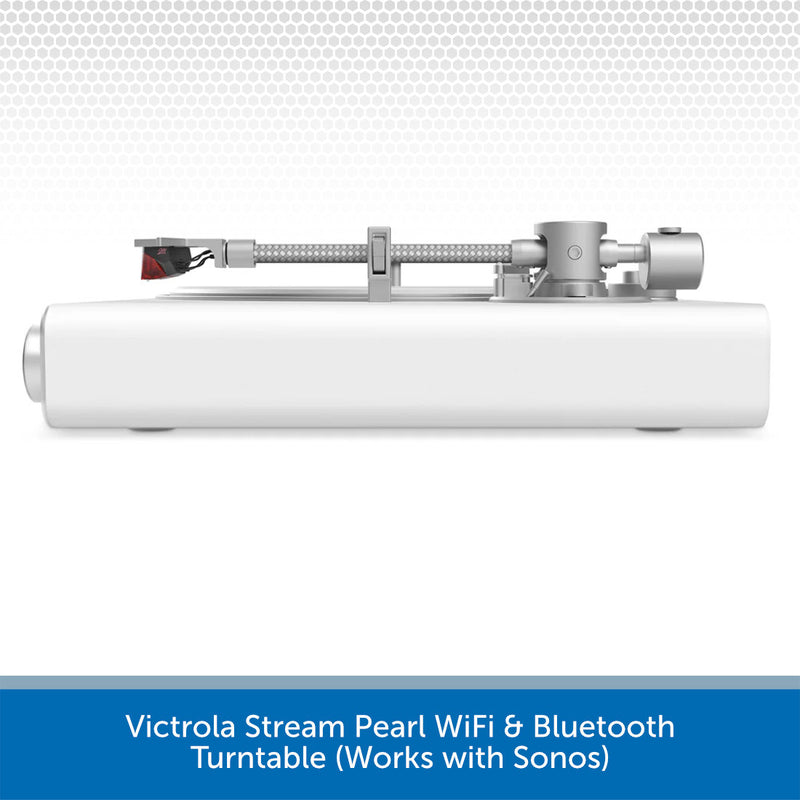 Victrola Stream Pearl WiFi & Bluetooth Turntable (Works with Sonos)