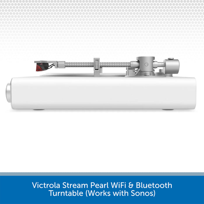 Victrola Stream Pearl WiFi & Bluetooth Turntable (Works with Sonos)