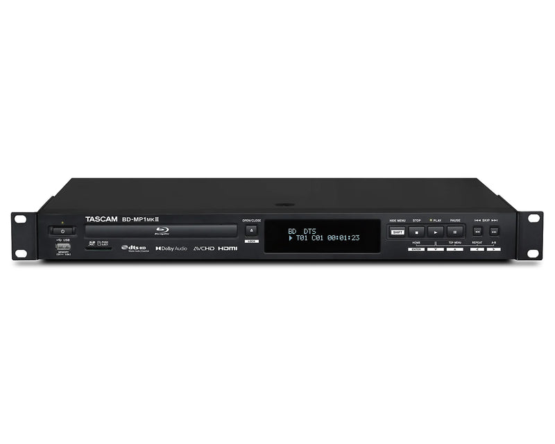 Tascam BD-MP1 MKII Professional Rack-Mount Blu-Ray & Multimedia Player