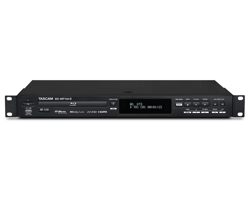 Tascam BD-MP1 MKII Professional Rack-Mount Blu-Ray & Multimedia Player