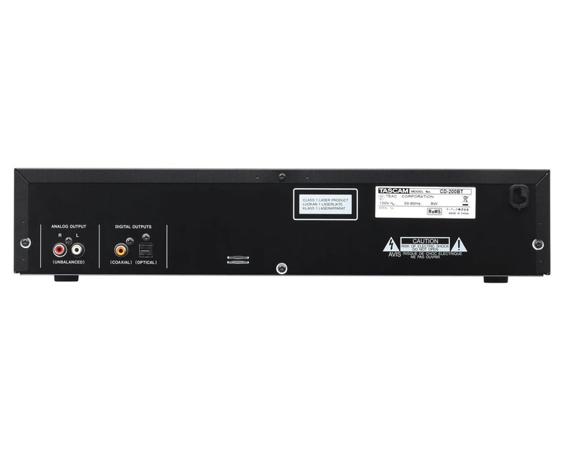 Tascam CD-200BT Professional Rack-Mount CD Player with Bluetooth & MP3 Playback