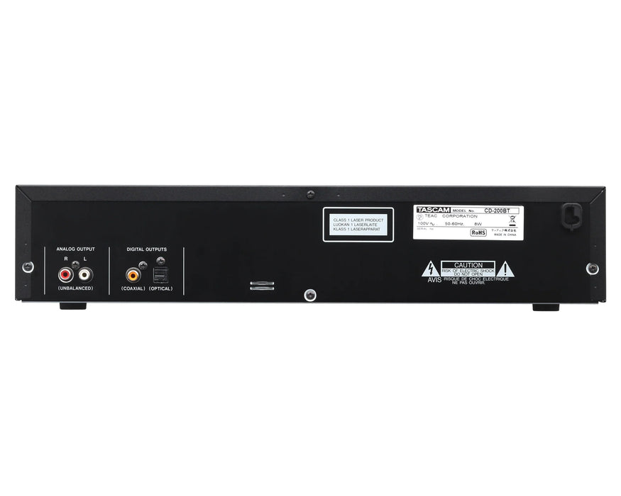 Tascam CD-200BT Professional Rack-Mount CD Player with Bluetooth & MP3 Playback