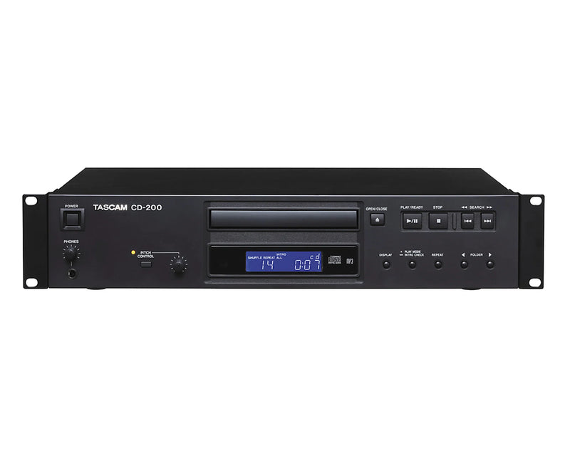Tascam CD-200 Professional Rack-Mount CD Player with MP3 & WAV Playback