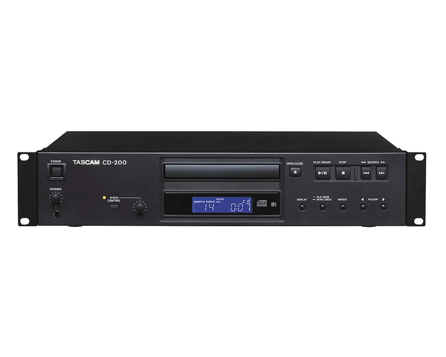 Tascam CD-200 Professional Rack-Mount CD Player with MP3 & WAV Playback