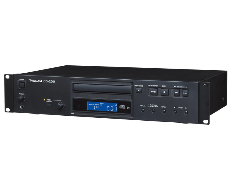 Tascam CD-200 Professional Rack-Mount CD Player with MP3 & WAV Playback
