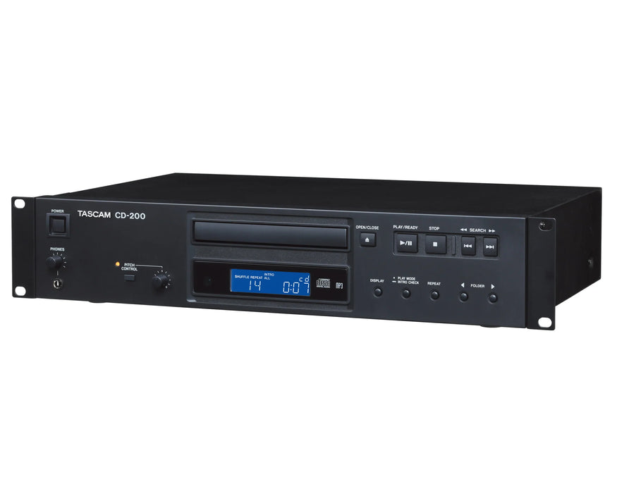 Tascam CD-200 Professional Rack-Mount CD Player with MP3 & WAV Playback