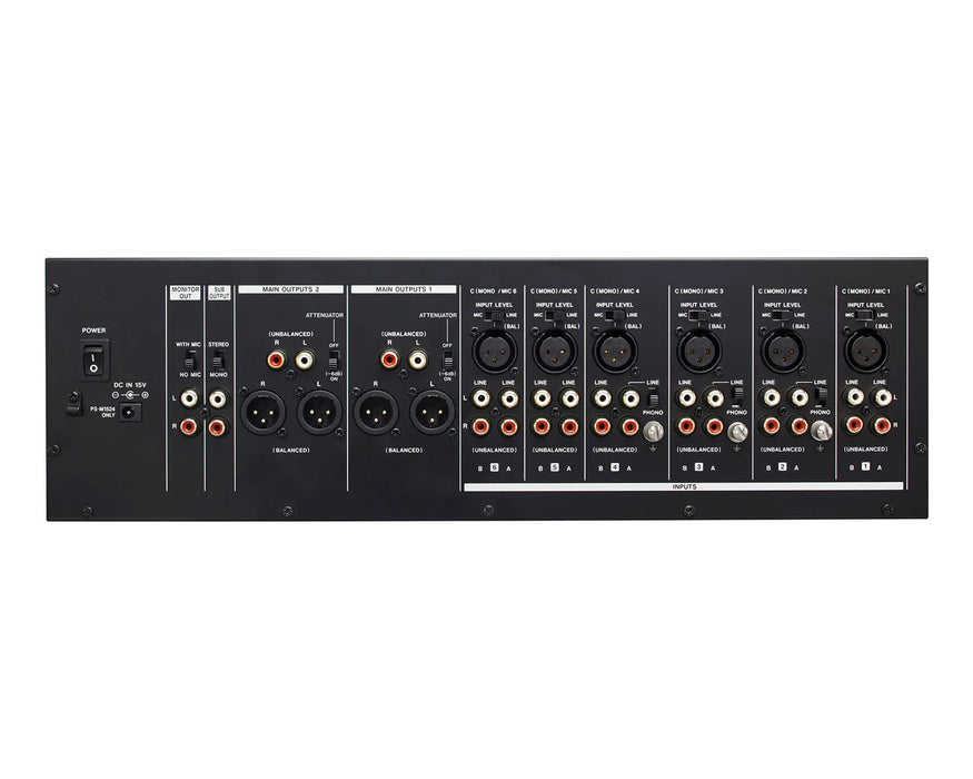 Tascam MZ-372 6-Channel Rack-Mount Zone Mixer with Talkover
