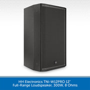 HH Electronics TNi-W12PRO 12" Full-Range Loudspeaker, 300W, 8 Ohms (Available in Black or White)