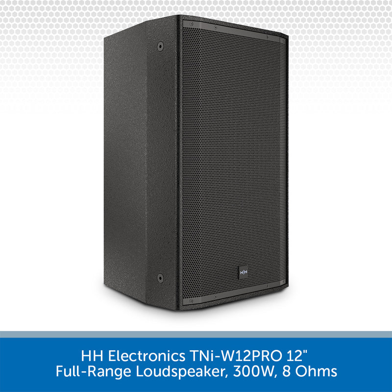 HH Electronics TNi-W12PRO 12" Full-Range Loudspeaker, 300W, 8 Ohms (Available in Black or White)
