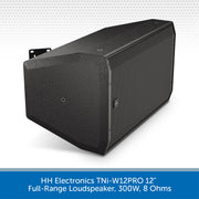 HH Electronics TNi-W12PRO 12" Full-Range Loudspeaker, 300W, 8 Ohms (Available in Black or White)