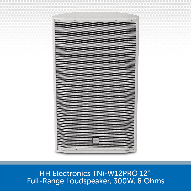 HH Electronics TNi-W12PRO 12" Full-Range Loudspeaker, 300W, 8 Ohms (Available in Black or White)