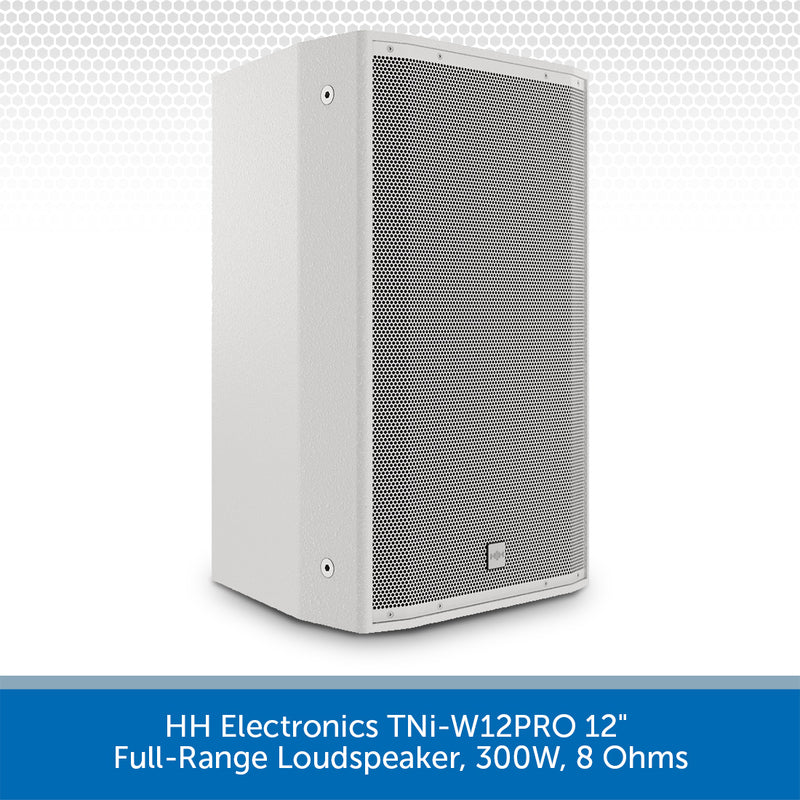 HH Electronics TNi-W12PRO 12" Full-Range Loudspeaker, 300W, 8 Ohms (Available in Black or White)