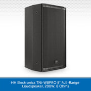HH Electronics TNi-W8PRO 8" Full-Range Loudspeaker, 200W, 8 Ohms (Available in Black or White)