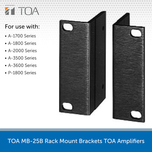 TOA MB-25B Rack Mount Brackets TOA Amplifiers