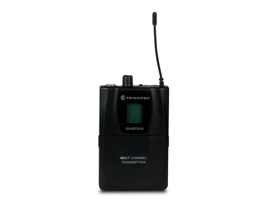 Trantec S2.4BX 2.4GHz Digital Wireless Beltpack & Lapel Microphone System