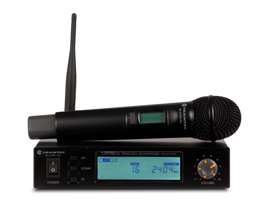 Trantec S2.4HX 2.4GHz Digital Wireless Handheld Microphone System