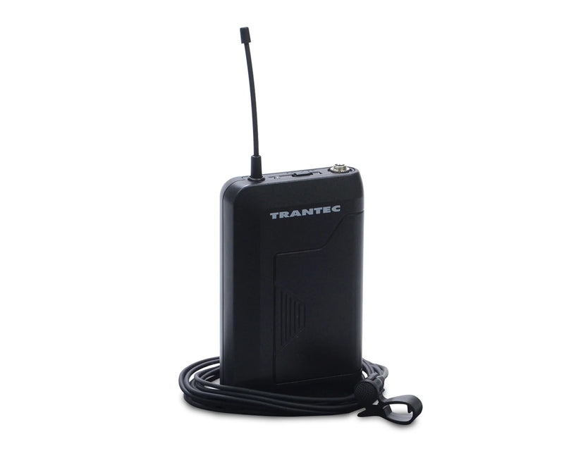 Trantec S4.10L UHF Wireless Beltpack & Lapel Microphone System with 16 Frequencies - CH38 or CH70