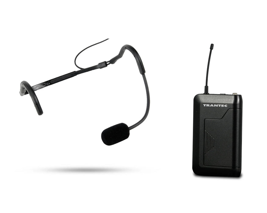 Trantec S4.10W UHF Headworn Wireless Fitness Microphone System - CH38 or CH70