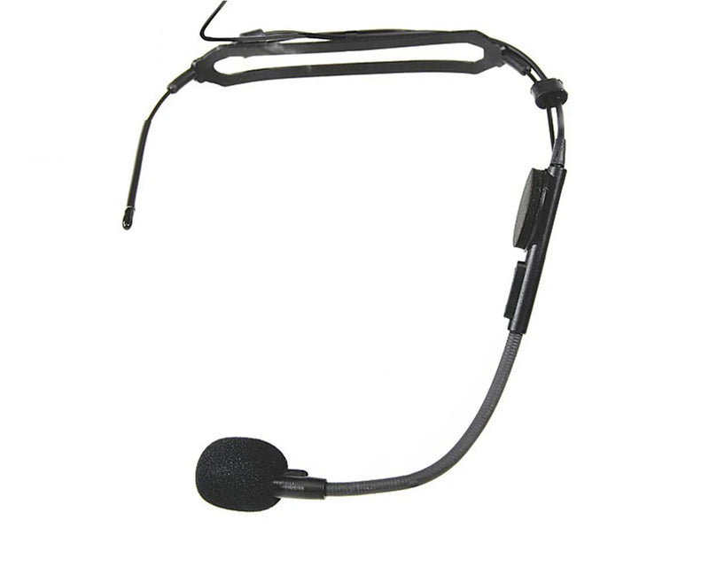Trantec SJ33 (HM-33) Headset Condenser Microphone, 3.5mm Locking Jack - Black