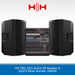 HH TRE-1201 Active PA Speaker & Q12FX Mixer Bundle with HH logo on a white background