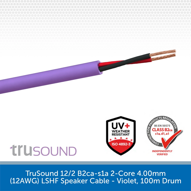 TruSound 12/2 B2ca-s1a 2-Core 4.00mm