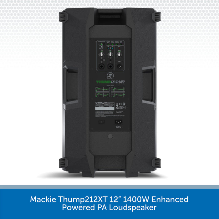 Thump212XT 1400W Enhanced Powered PA Loudspeaker Audio Volt
