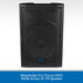 Black Wharfedale Pro Tourus AX15 PA speaker on a white background
