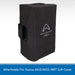 Black soft cover for Wharfedale Pro Tourus AX15/AX15-MBT speaker with brand logo on a white background.