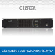 Cloud VA2120 2 x 120W Power Amplifier 25/70/100V