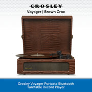 Crosley Voyager Portable Bluetooth Turntable Record Player - Choose your favourite colour!