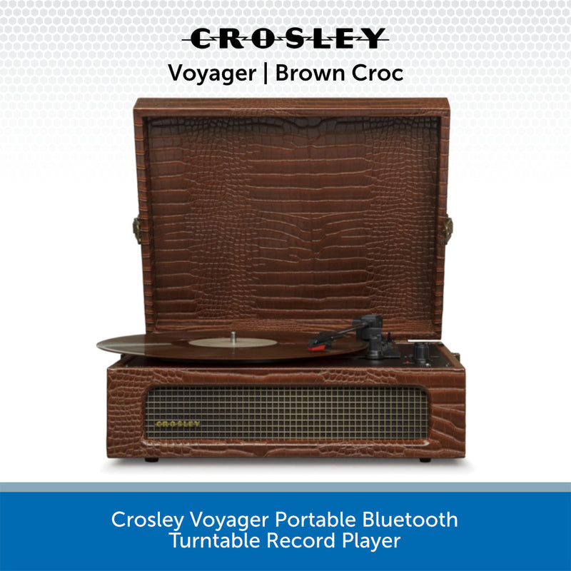 Crosley Voyager Portable Bluetooth Turntable Record Player - Choose your favourite colour!
