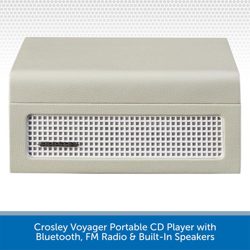 Crosley Voyager Portable CD Player with Bluetooth, FM Radio & Built-In Speakers