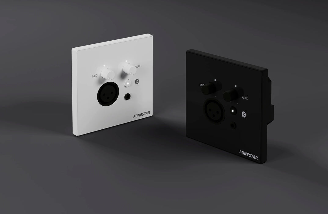 Fonestar WALLMIX Bluetooth Wall Panel with XLR Microphone & AUX Input