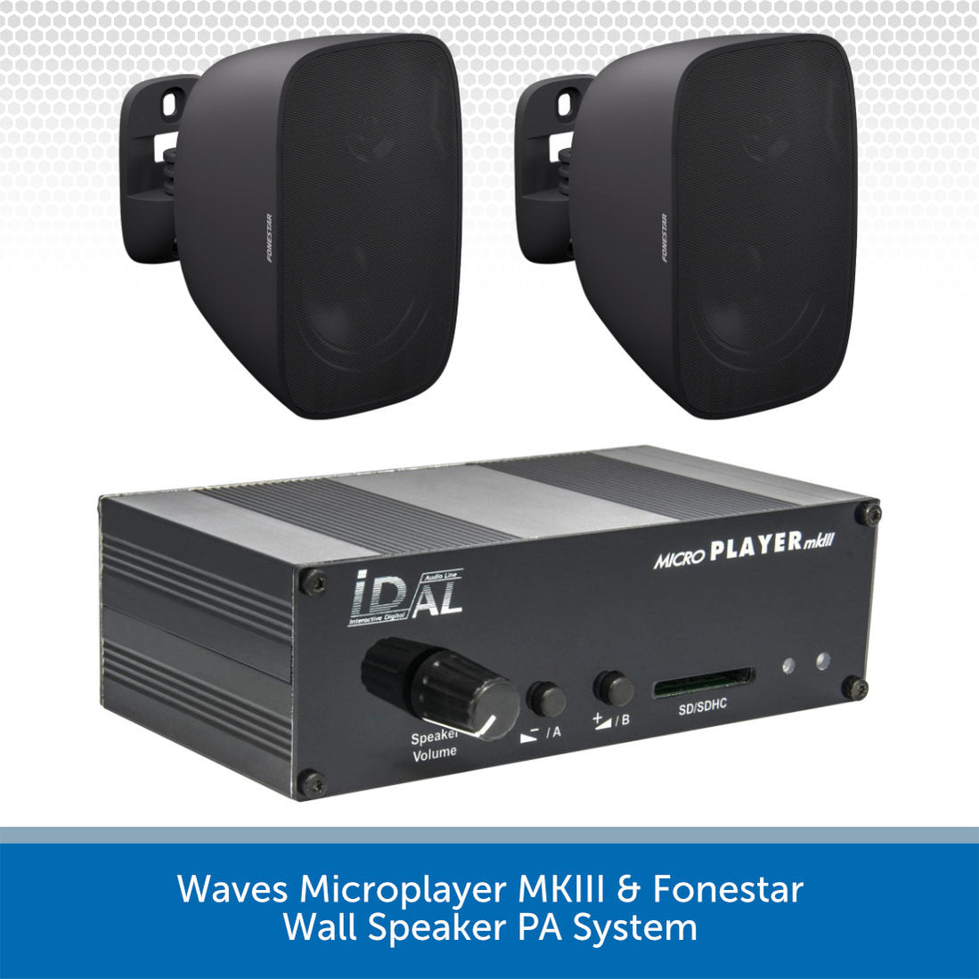 Waves Microplayer MKIII+ IP66 Wall Speaker PA System | Audio Volt
