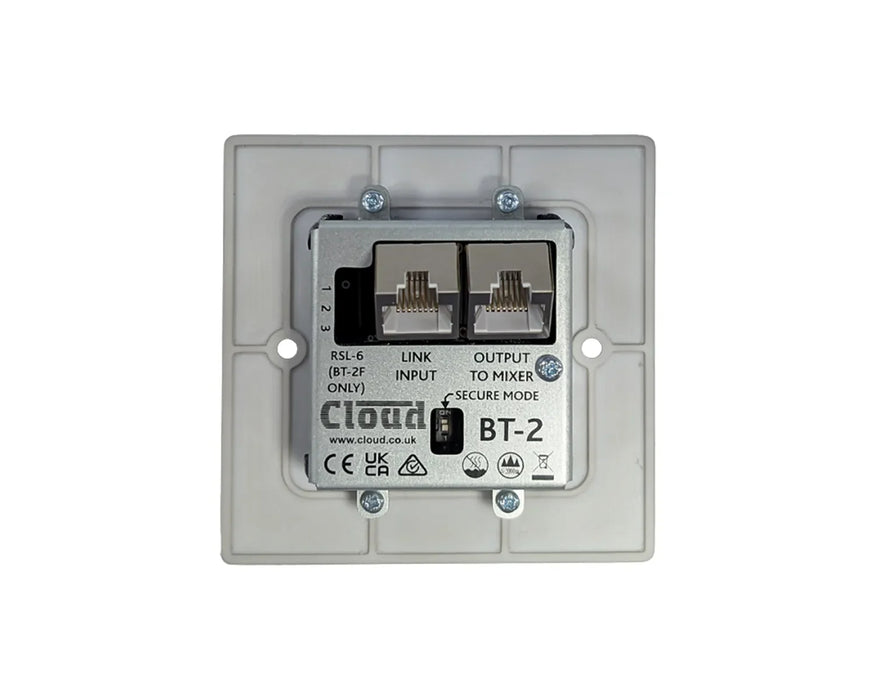 Cloud BT-2E Bluetooth Facility Input Wall Plate for DCM1/DCM1e (Black or White)