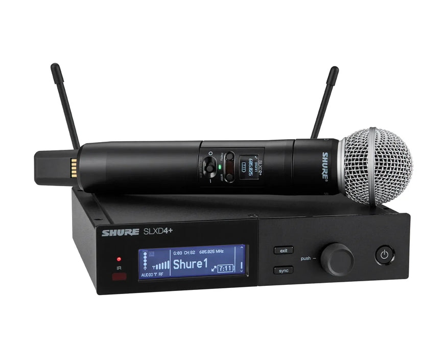Shure SLXD24+/58 Wireless Handheld System with SM58 Microphone  - CH38/CH70