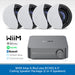 WiiM Amp and BluCube BCK65 ceiling speaker package with multiple speakers on a white background.
