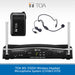 TOA WS-5325H Wireless Headset Microphone System (CH38/CH70)