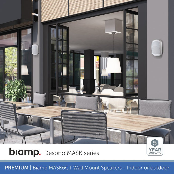 Wall Speaker, Background Music System - Bluetooth, DAB Radio (2 Independent Zones)