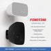 Wall Speaker, Background Music System - Bluetooth, FM Radio (4 Independent Zones)